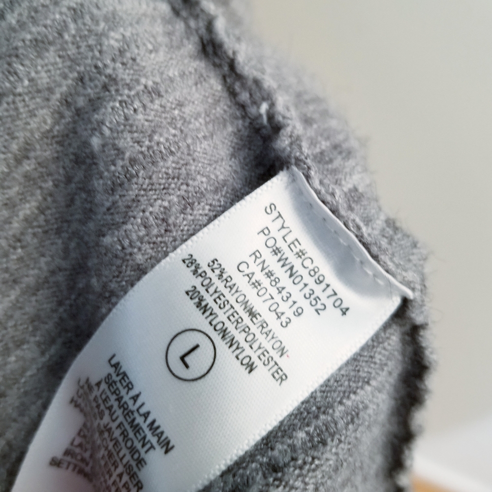 Cyrus | Grey Ribbed Cardigan Sweater - Picture 4 of 6